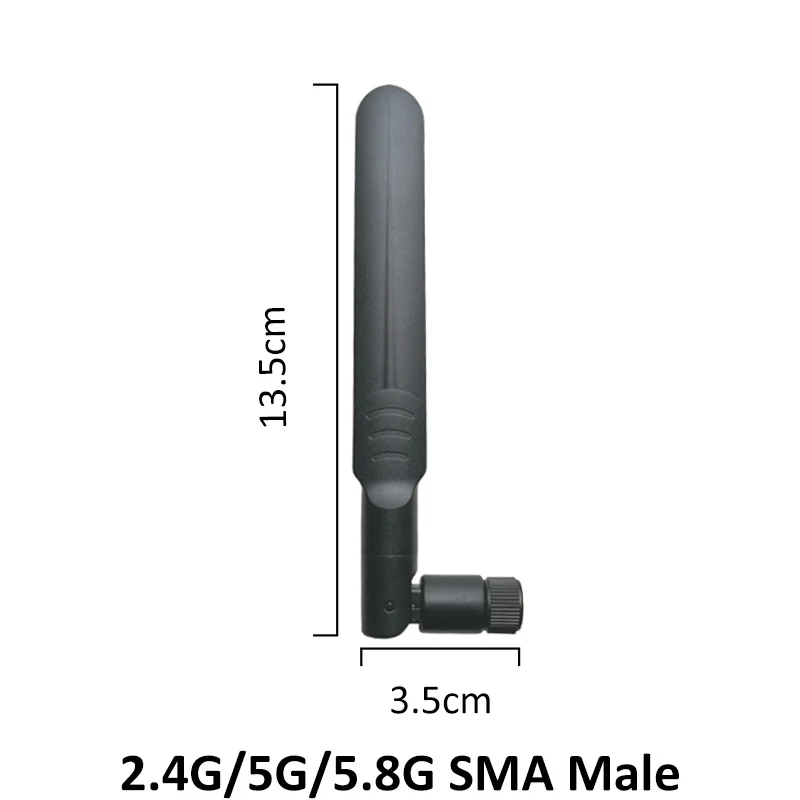 10 шт. 2 4 ГГц 5 8 Антенна 5dBi SMA штекер двухдиапазонный wifi антенна беспроводная