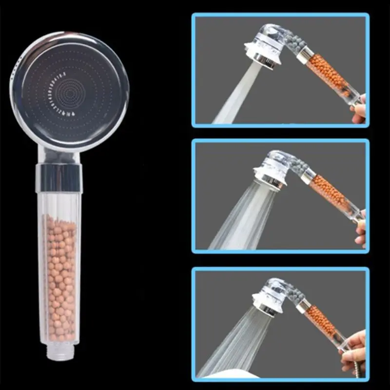 

3-Function Adjustable Showerhead High Pressure Jetting Shower Head Bath Nozzle Dropshipping