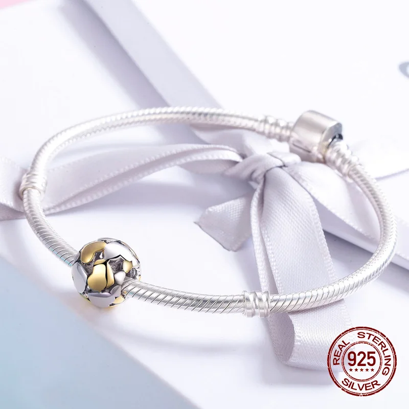 Женский Круглый браслет из серебра 925 пробы с бусинами | Украшения и аксессуары