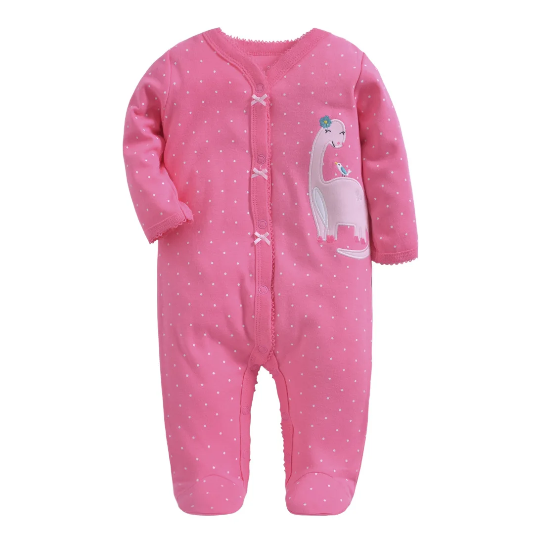 red Детский хлопковый комбинезон с длинными рукавами для мальчиков, jumsuit, одежда для маленьких мальчиков от 0 до 3 месяцев зимняя одежда для маленьких девочек, комбинезон - Цвет: red