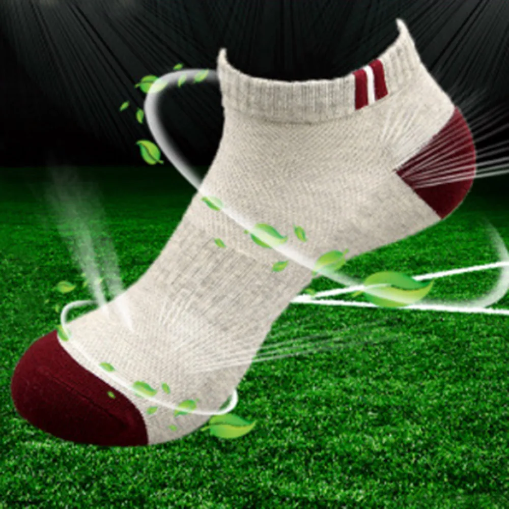 Мужские спортивные носки с низким вырезом хлопковые Компрессионные для бега