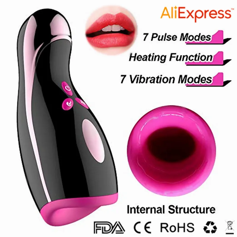 Мощный вибратор мужской мастурбатор обучение пенису автоматическое сосание