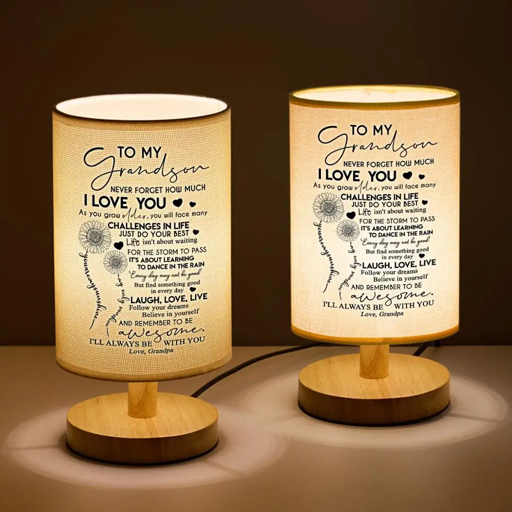 Дедушка моему внуку прикроватная лампа для чтения напечатала значимое