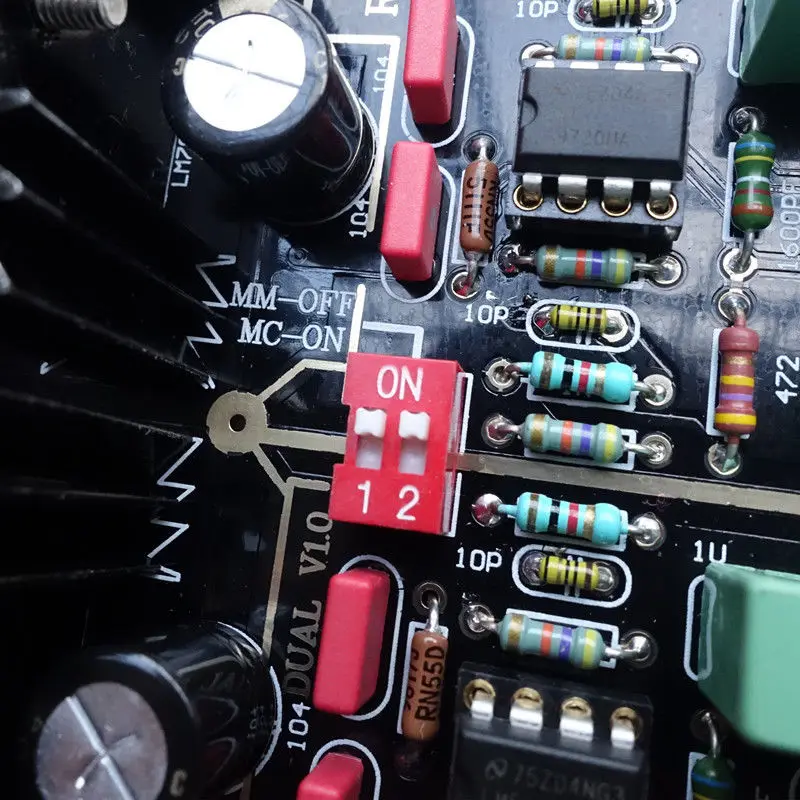 1 шт. Аудио двойной цепи мм/MC фонокорректор этап HIFI усилитель готовой платы