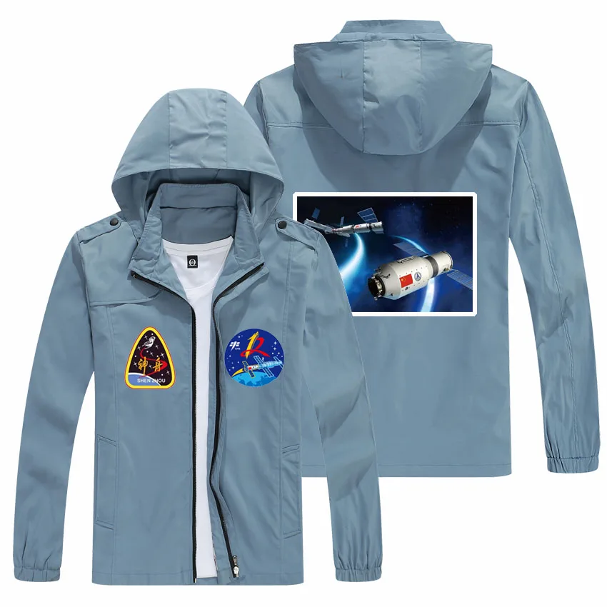 

The new four seasons cool and handsome baseball uniform western preparatory student wind hooded sports motorcycle bomber jacket