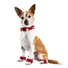 Рождественская забавная праздничная одежда, цвет красный, воротник и колокольчики для ног, аксессуары для домашних животных, Прямая поставка, Denter