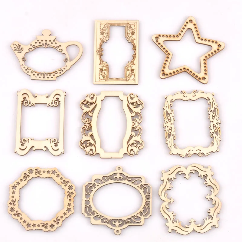 Полые фоторамки из натурального дерева альбом для вырезок рукоделия сделай сам