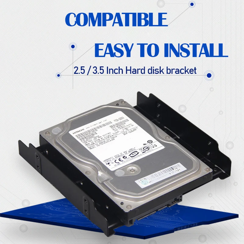 UTHAI G17 2.5/3.5 inch HDD SSD to 5.25 inch Floppy-Drive SSD Hard Drive Bracket Metal Hard Disk Converter Adapter Caddy images - 6