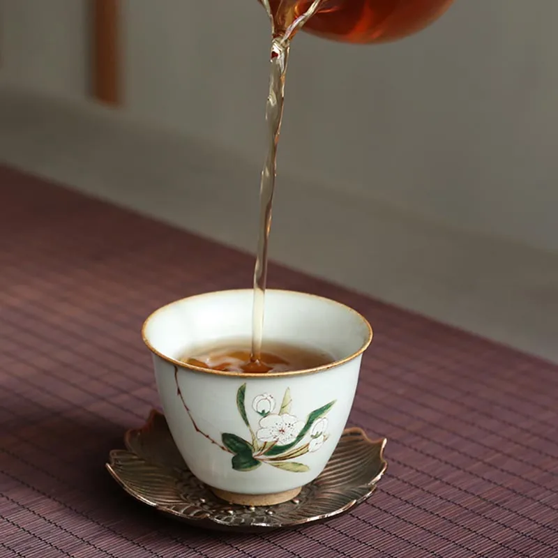 70 мл чайная чашка винтажная керамическая Ru фарфоровая чайный набор кунг-фу