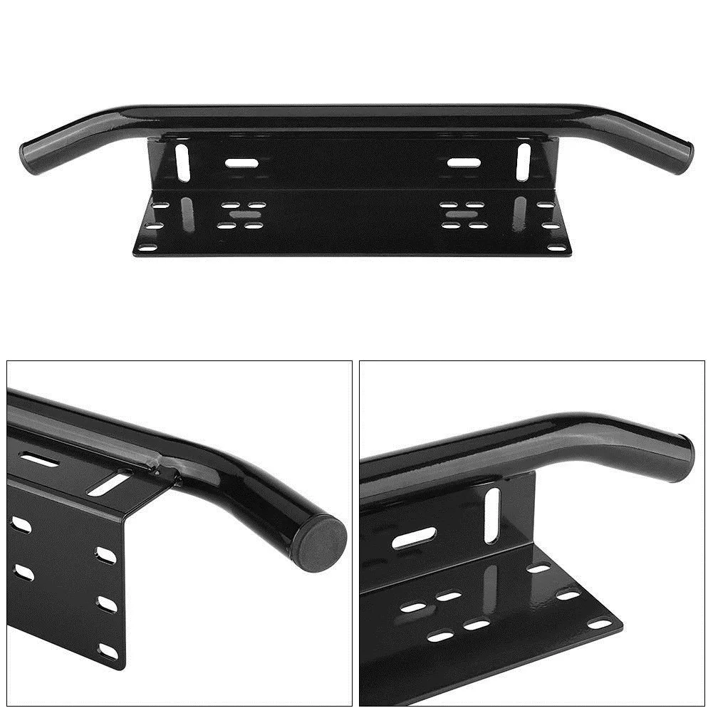 

23inch Car Front Bumper License Plate Mount Bracket Aluminium Bull Bar Style Holder For Driving Light Bar Car Jeep Truck SUV