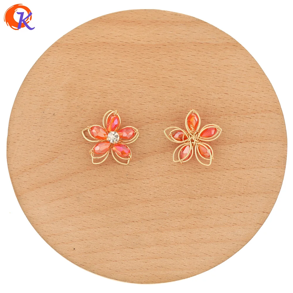 

Cordial Design 50Pcs 19*20MM Jewelry Accessories/Hand Made/DIY Making/Flower Shape/Earring Findings/Decoration/Crystal Charms