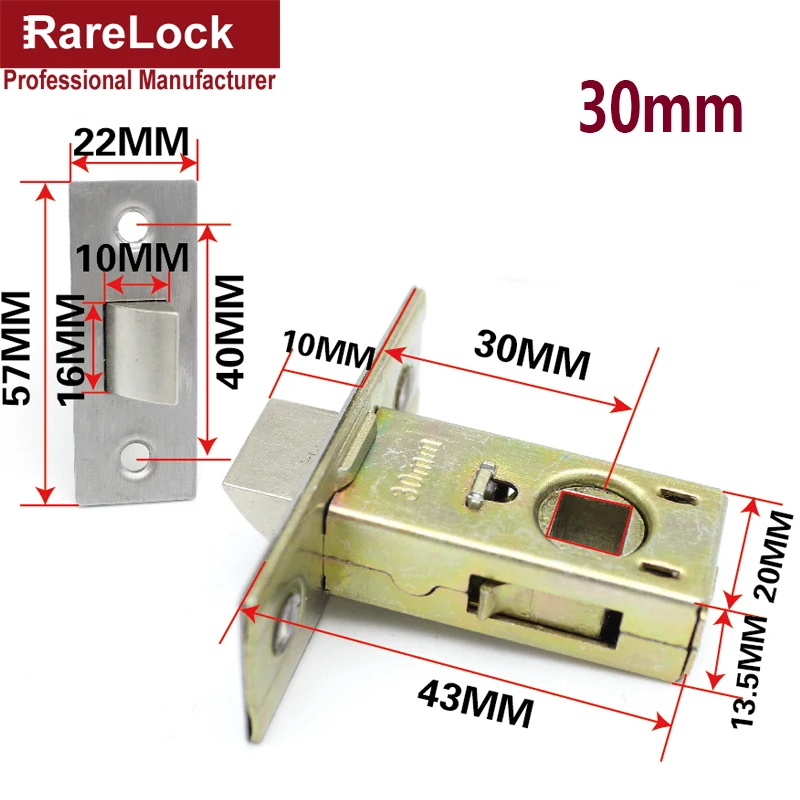 Цилиндр замка дверной ручки 4 размера для ванной спальни чехла Iphone магазина