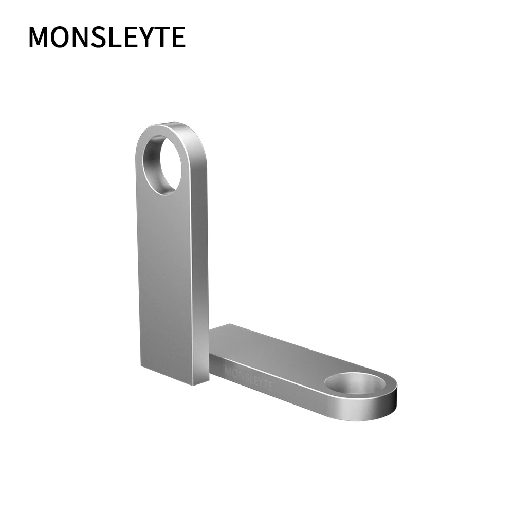 

MONSLEYTE Stainless Steel USB 2.0 Pen Drive 16GB 32GB 64GB Pendrive Stick with Keychain USB Flash Disk
