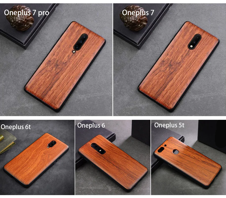 Чехол для телефона Oneplus 7 Pro 6t 6 5t оригинальный Boogic деревянный ТПУ чехол аксессуары