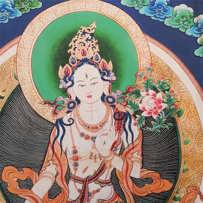 Китайская старая тибетская бумага танка как висящая картина фэншуй Тибетский