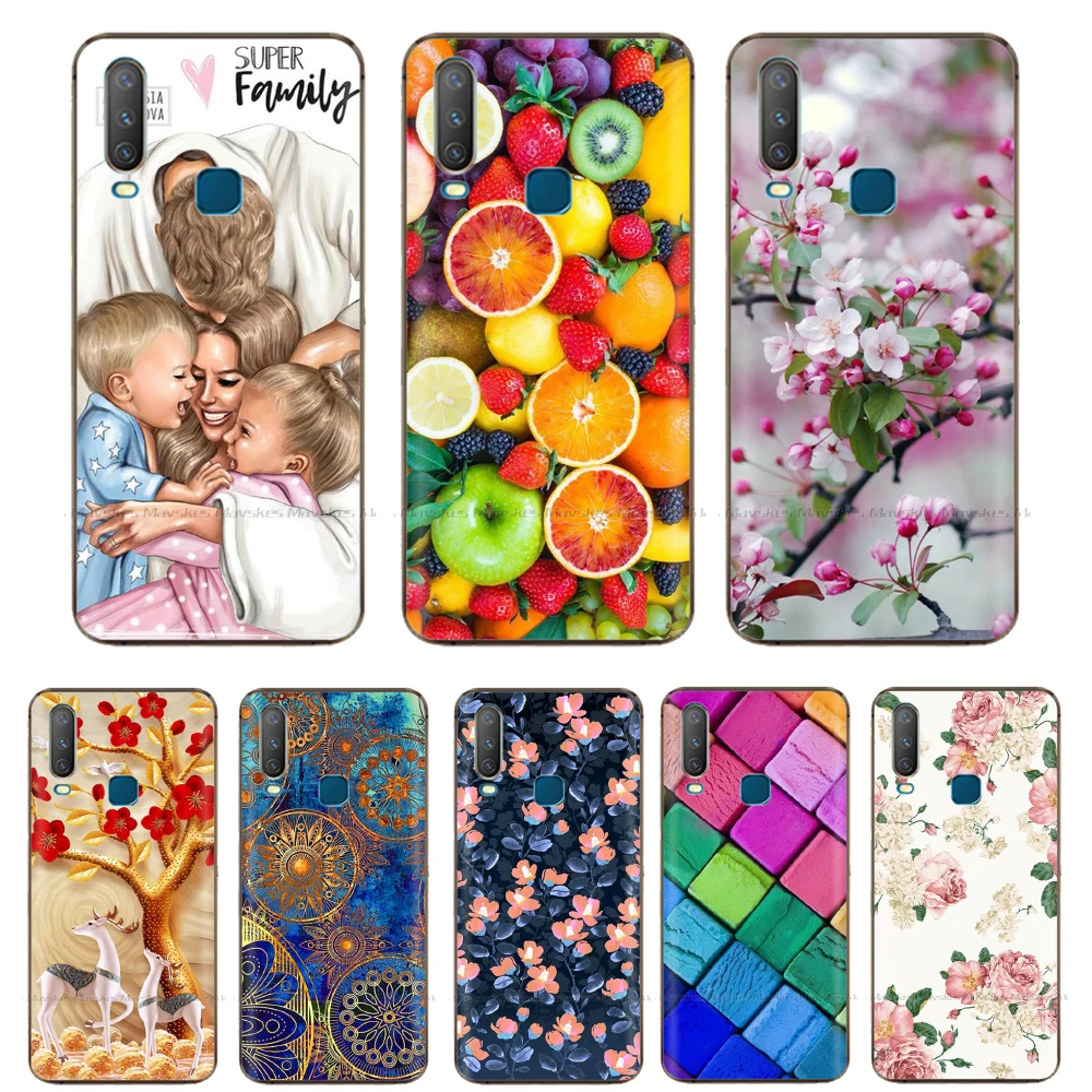 

Silicone phone Case For VIVO Y15 Case Soft TPU Silicone Cover Case For Vivo Y12 Cover VIVO Y15 Y12 Y17 Y 15 12 17 VIVOY15 2019