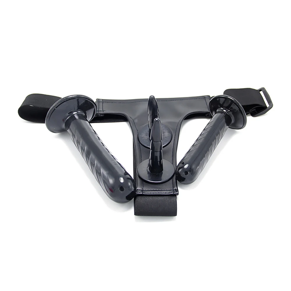 Двойной дилдо страпон ультра эластичный ремешок на фаллоимитатор трусики