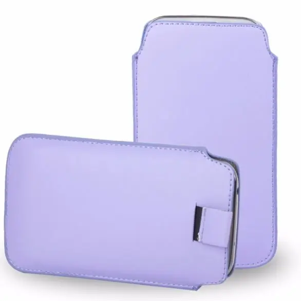 light purple Для samsung Galaxy A50 A30 A20 чехол из искусственной кожи рукав тянуть вкладка сумка телефон сумка для samsung A7 примечание 8 9 Note8 случаи сумка - Цвет: light purple