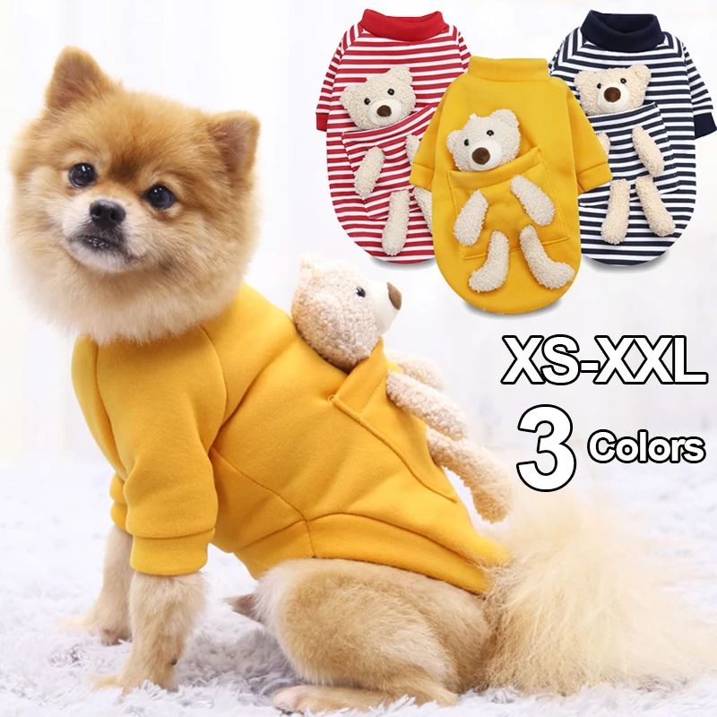 

Cute Warm Dogs Clothes Pet Jersey Sweater Outfit Puppy Pets Clothing for Small Medium Dogs Cats Chihuahua Bulldog Yorkies