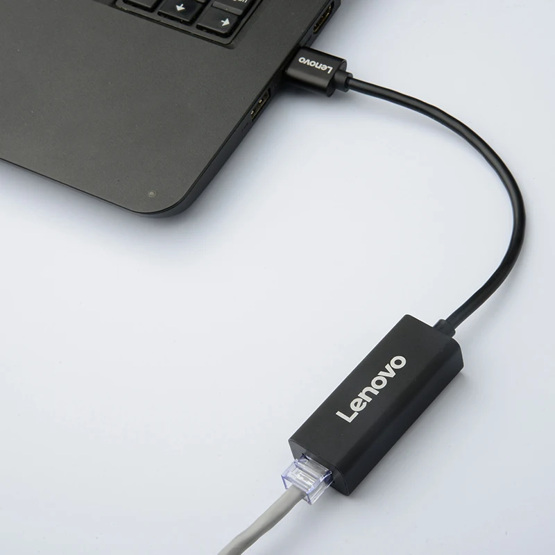 Lenovo USB к RJ45 100M Ethernet Проводная сетевая карта для настольного компьютера ноутбука
