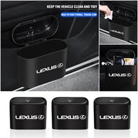 car accessories trash can auto storage case clamshell rubbish bin multifunction dustbin for lexus is250 is300 rx330 rx350 ct200h