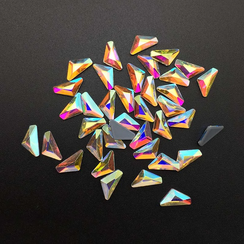 144 шт Сделай Сам Новый позолоченный Бриллиант Кристалл Цвет плоское дно горный