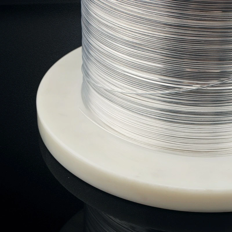 Кабель сигнала соединения динамика 4N из стерлингового серебра для