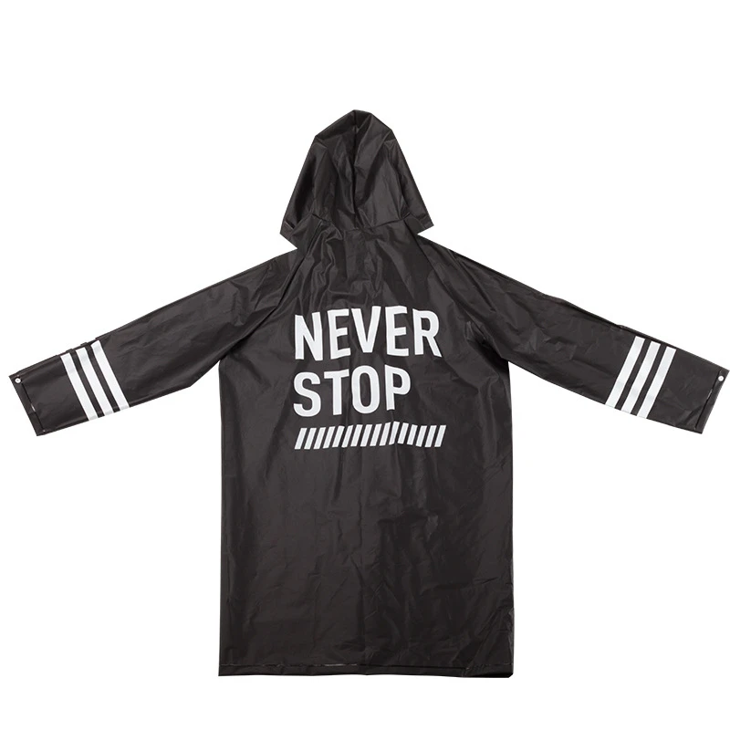 black never EVA женский плащ, дождевик, Мужская дождевик, непромокаемый, Капа de Chuva Chubasquero, пончо, Япония, водонепроницаемый, дождевик, накидка с капюшоном - Цвет: black never