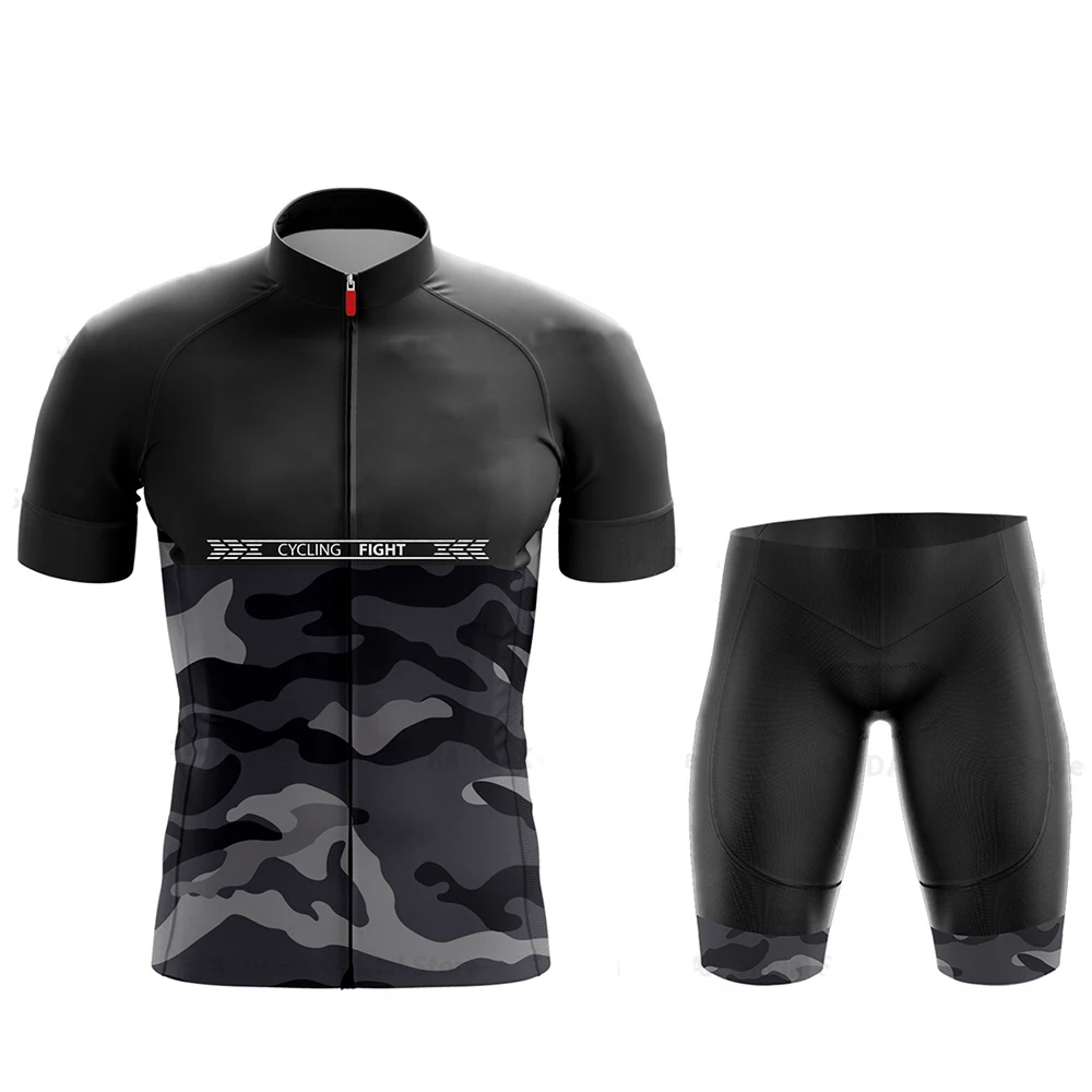 

Summer Cycling Jersey 2021 New Short Sleeve Set Breathable Quick Drying Men's Bike Clothing Cycling Sports Wear Suit