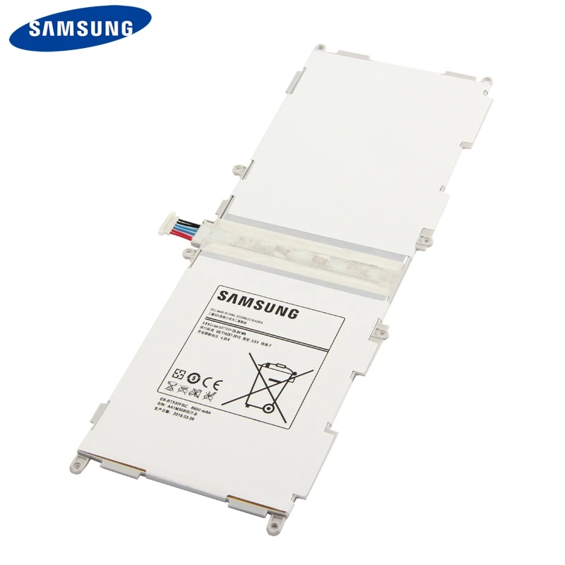 Оригинальный Samsung Tablet батарея EB-BT530FBU EB-BT530FBC для GALAXY Tab4 Tab 4 SM-T530 T531 T535 T537 T533 6800 мА-ч |
