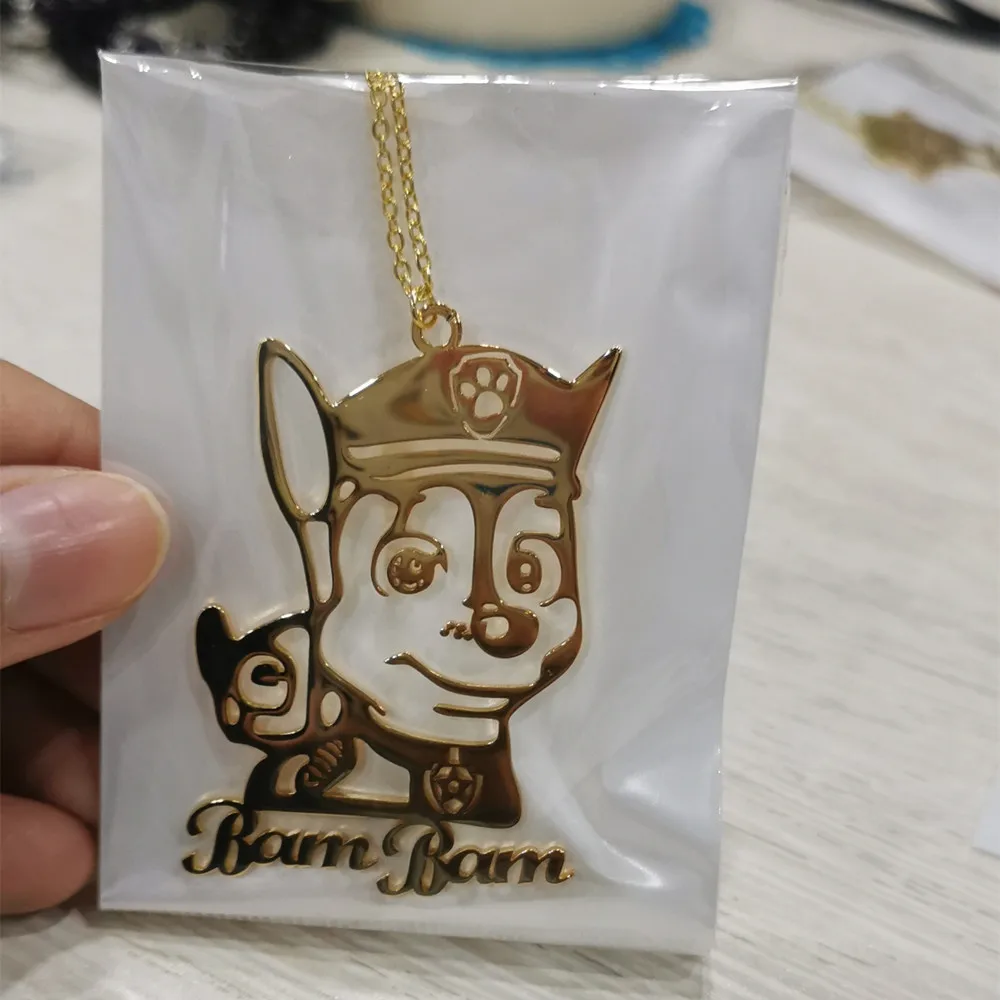 2021 Cartoon Character Custom Necklace Children's Personality Name Necklace Cute LOL Pendant Name Necklace Gift