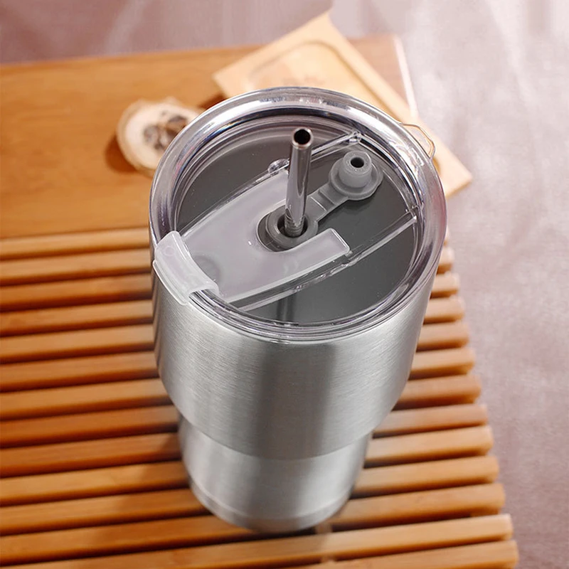 30oz Stainless Steel Thermo Bottle Vacuum Insulated Cup for Tea Coffee Outdoors Travel Car Sport Keep Swig Water Mug With Straw