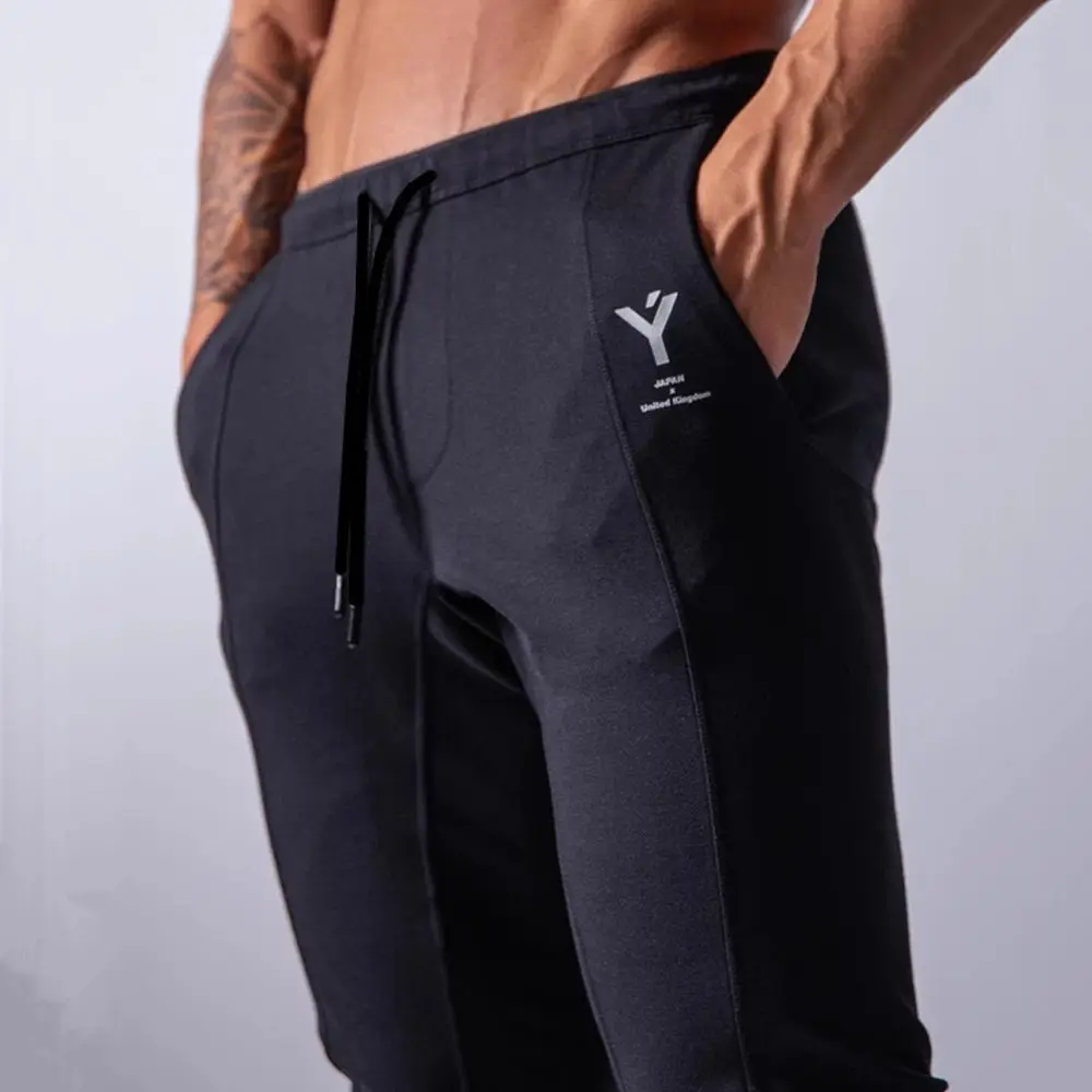 

Black Running Pants Men Jogger Sweatpants Cotton Sportswear Sport Trousers Male Gym Fitness Training Jogging Skinny Track Pants