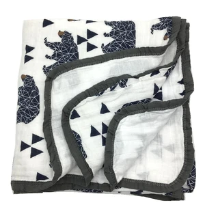 Ins Горячее предложение, четыре слоя, 100% хлопок, муслин, детское одеяло для новорожденных, пеленание, супер удобные постельные принадлежности, одеяла для пеленания, 120*120 см