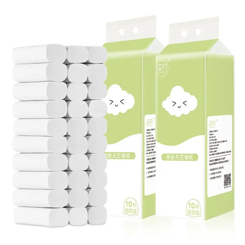 

4-Ply Toilet Paper, Silky & Smooth Soft Premium Home Kitchen Toilet Tissue Super Soft & Strong and Highly Absorbent Paper - C1FF