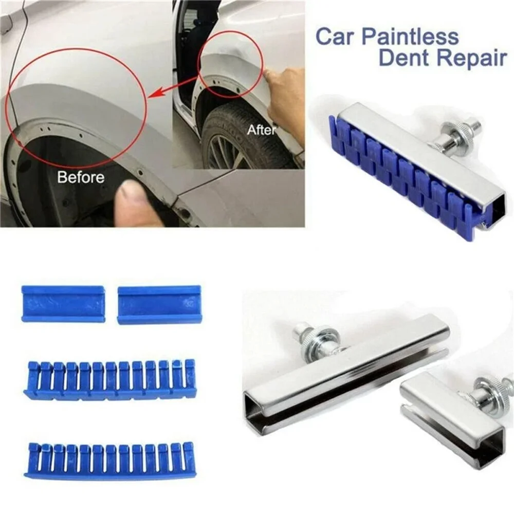 New 6Pcs Car Paintless Dent Repair Puller Tabs Removal Holder Kit Large Area Car Dent Removal Tool Car Tools Suction Dent Fixer