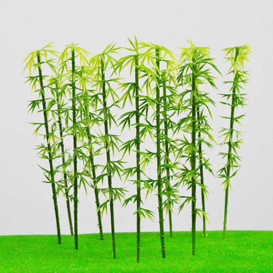 

Miniature Model Trees Landscape Bamboo Tree 12cm DIY Model Making Sand Table Decoration Accessories Toys Hobbies Kits 100pcs/lot