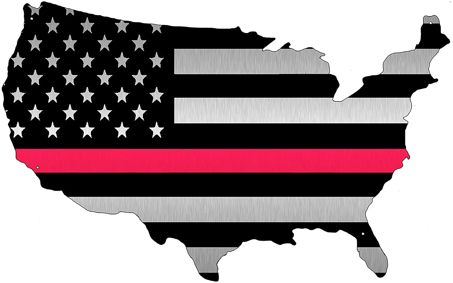 

Rogue River Тактический американский флаг красный линия пожарный металлический жестяной знак Настенный декор мужская пещера бар США