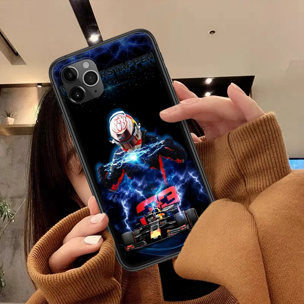 

F1 Racer 33 Number Phone Case For Iphone 4 4s 5 5S SE 5C 6 6S 7 8 Plus X XS XR 11 12 Mini Pro Max 2020 black Cell Trend Bumper