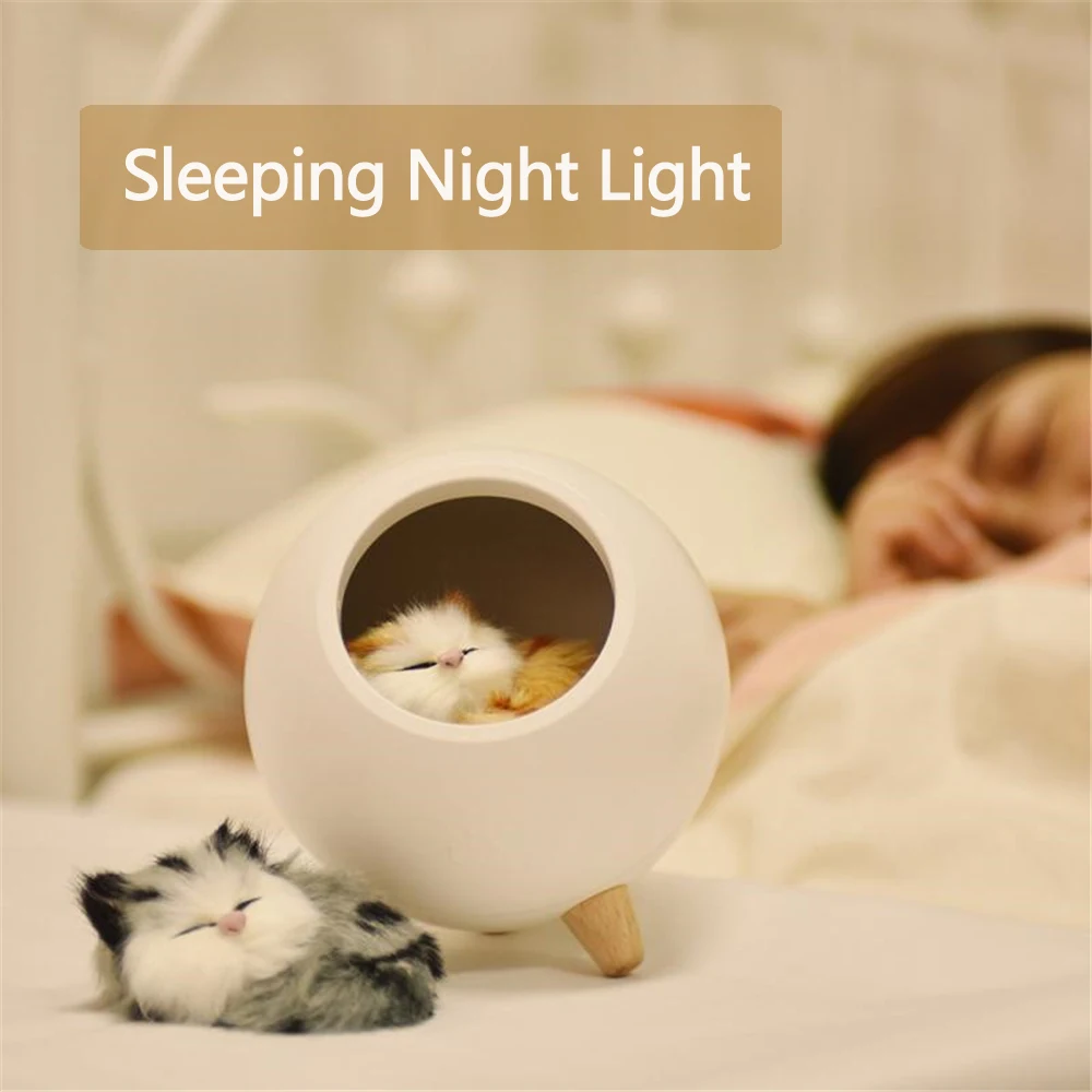 

Pet Bluetooth Speaker House Atmosphere LED Night Light Touch Dimming Table Lamp Gift For Kid Baby Bedroom Desktop Decoration