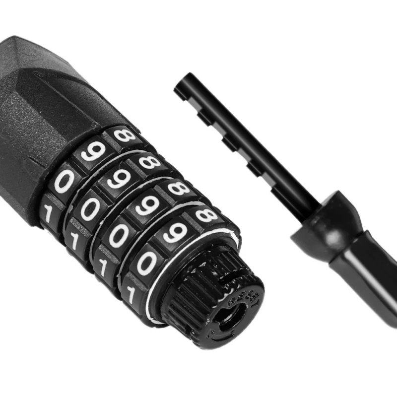 

Helmet Lock Anti-theft Bicycle Locks for Scooter Motorcycle 4 Digit Password Portable MTB Road Bike Cable Mini Lock Security