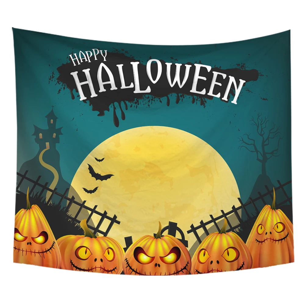 

Настенный Гобелен на Хэллоуин Hawkalice 2022, Настенная картина в стиле хиппи, Настенная картина, черный и белый цвет, фотообои для комнаты, Декор