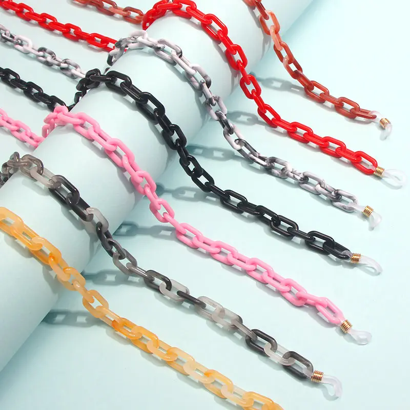 JJFOUCS 75 см Разноцветные акриловые очки с цепочкой для чтения Женские аксессуары