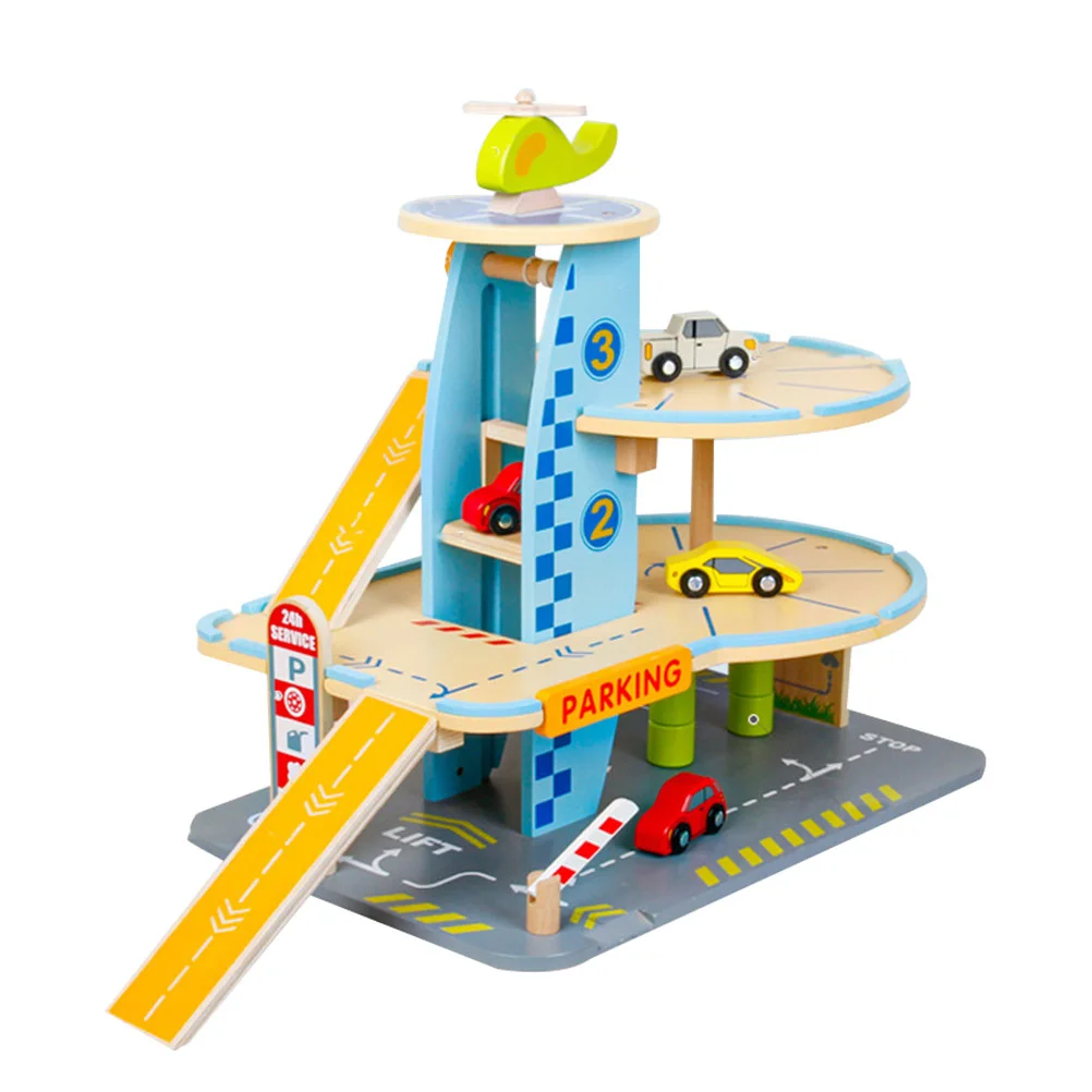 

1 Set Children Educational Creative Car Parking Lot Model (Blue Grey)