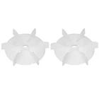 Лопасти вентилятора uxcell, 1234 шт., D-образные, сменные, белые, пластиковые, 612, крыльчатки, лопасти из инженерного пластика