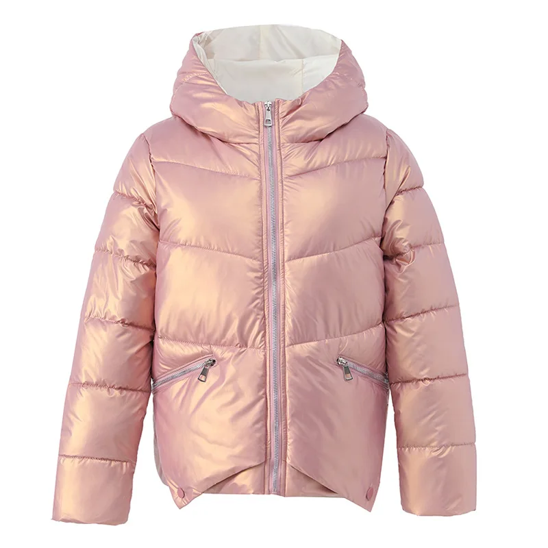 

Cotton-padded Clothes Women's Winter 2021 Women's Wear Warm and Bright Elegant Long Sleeves Female Down Cotton Bread Jacket