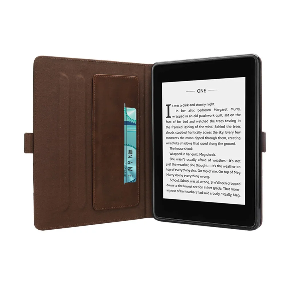 Тонкий кожаный чехол-книжка для нового Kindle Paperwhite 4 2018 | Компьютеры и офис