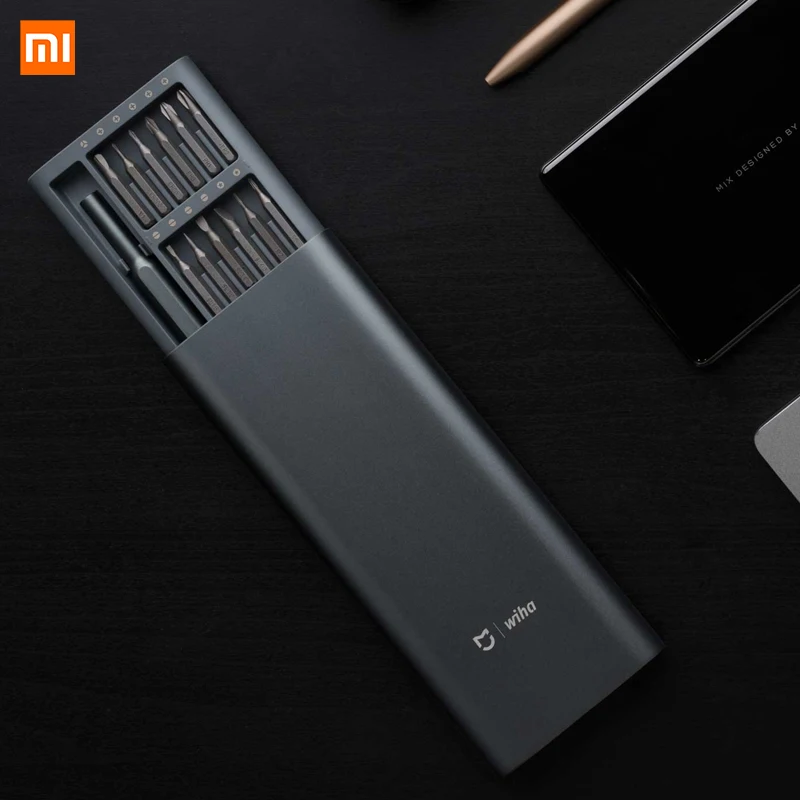 100% оригинальный набор отверток Xiaomi Mijia Wiha 24 в 1 прецизионный 60HRC магнитные Биты