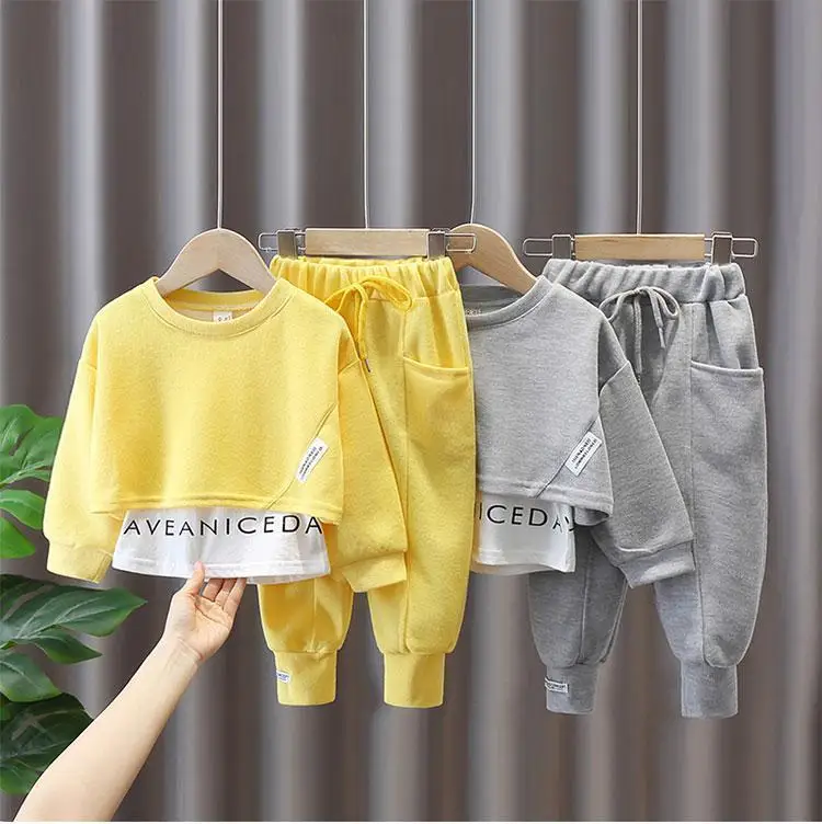 

Kids Girls Spring Suits New Spring and Autumn Korean Version Big Children's Sports Leisure 2piece suit Teenage Girl Clothes Suit