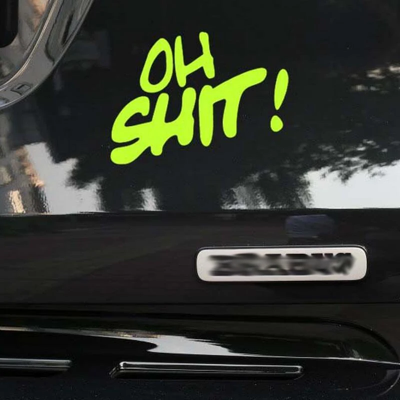 Высококачественные забавные светоотражающие автомобильные наклейки BEMOST О х!